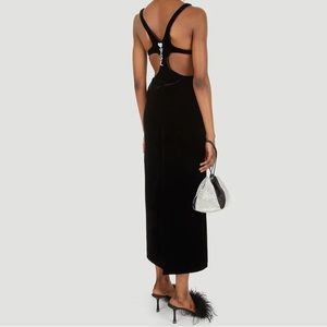 Saint Laurent Velvet Tube Dress - heart ysl zipper